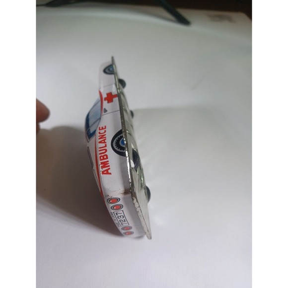 Vintage Tin Friction Car Japan Ambulance - Picture 6 of 7